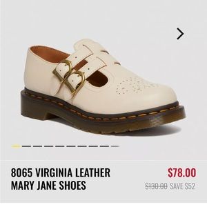 Dr martens Mary Jane 8065 size 7 parchment beige